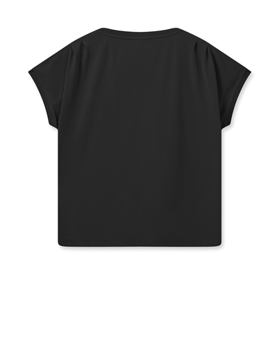 Mos Mosh  MMTekis V-Neck T-shirt Black-Shop Online Hos Blossom